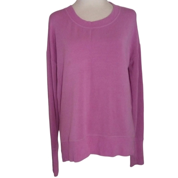 Athleta Coastal Luxe Super Soft Modal Blend Sweatshirt in Plumeria Purple Sz XS - Picture 4 of 11